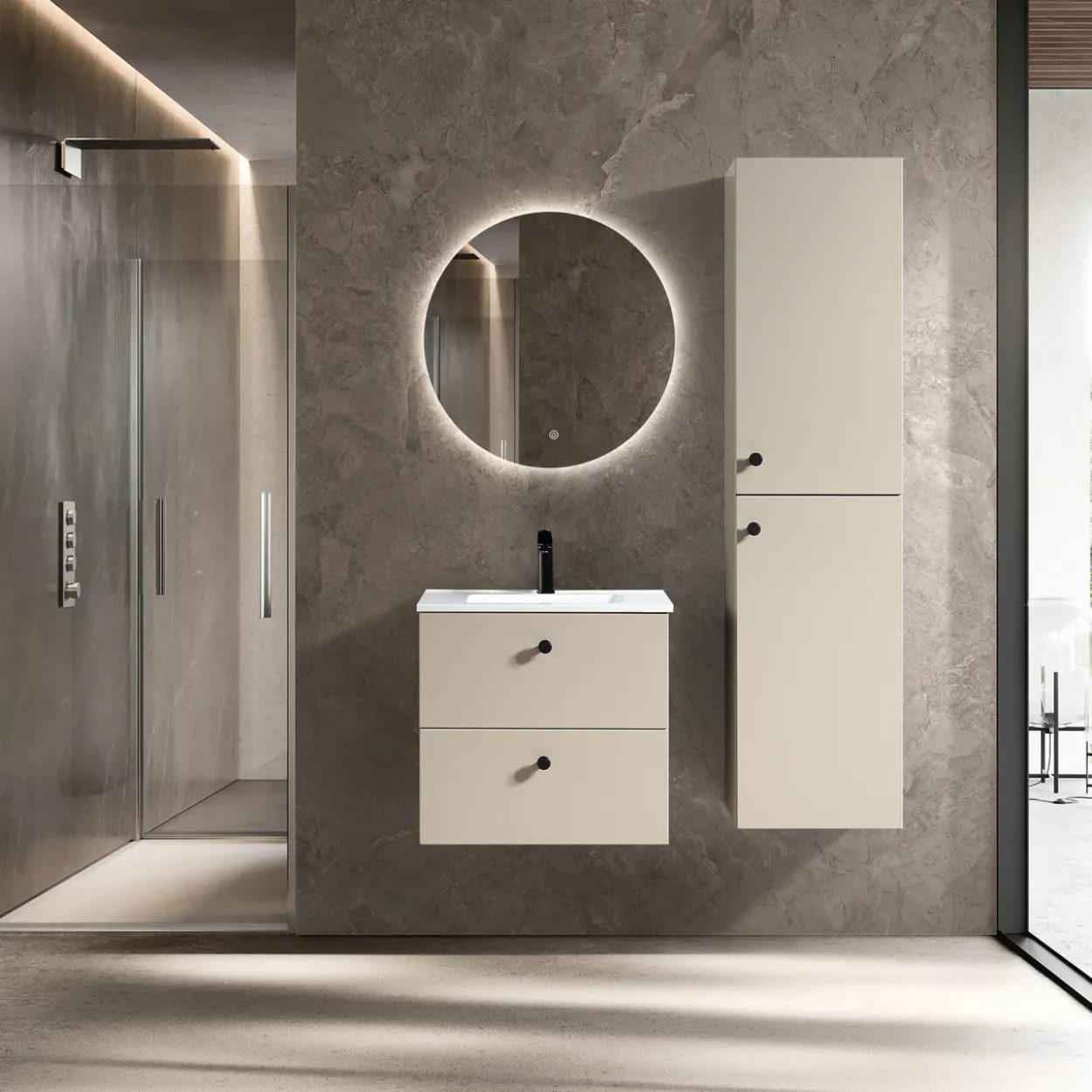 Lind crema 60 servantskap beige