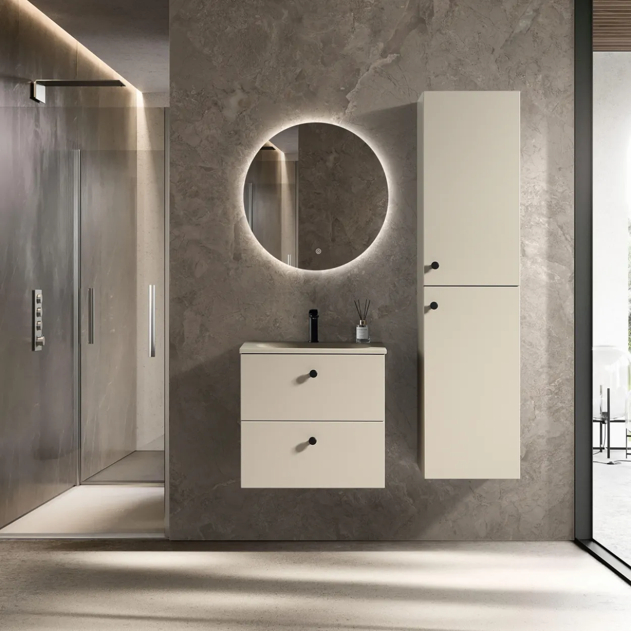 Lind crema 60 servantskap beige