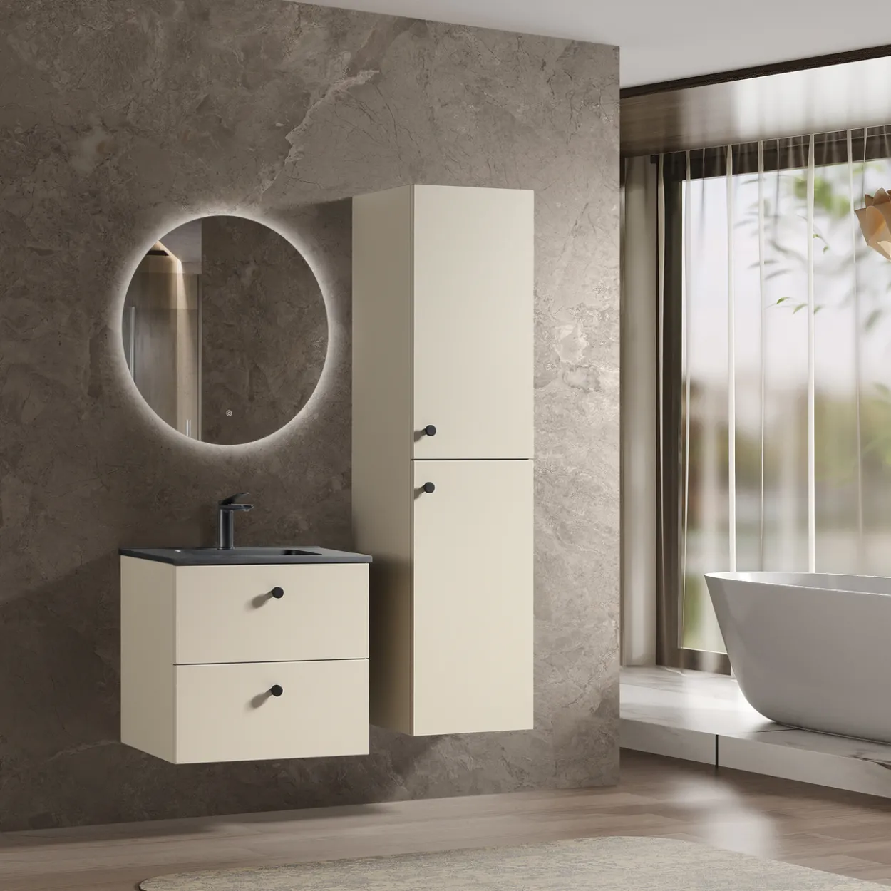 Lind crema 60 servantskap beige