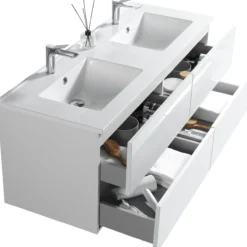 Lind delight 140 baderomsmøbel hvit u/ speil
