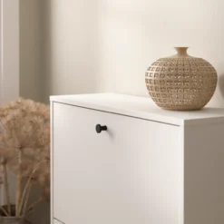 Lind fiora skoskap hvit 2 dører 70x24x85