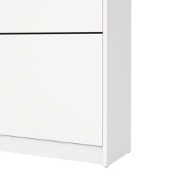 Lind fiora skoskap hvit 2 dører 70x24x85