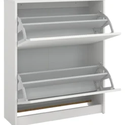 Lind fiora skoskap hvit 2 dører 70x24x85