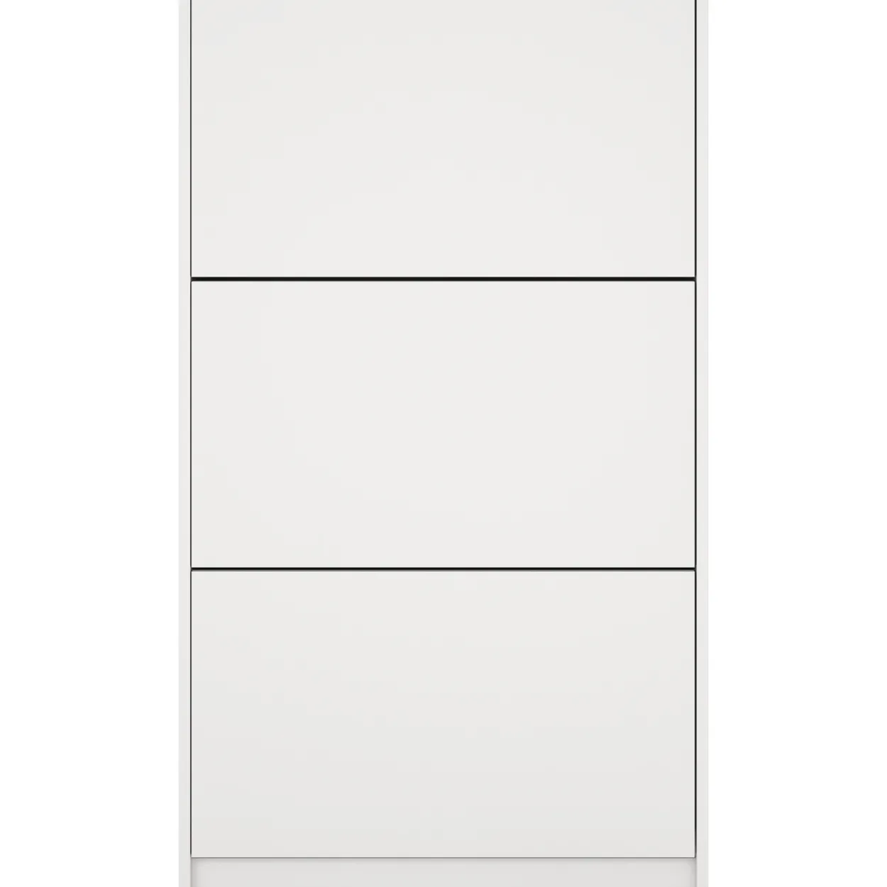 Lind fiora skoskap hvit 3 dører 70x24x124