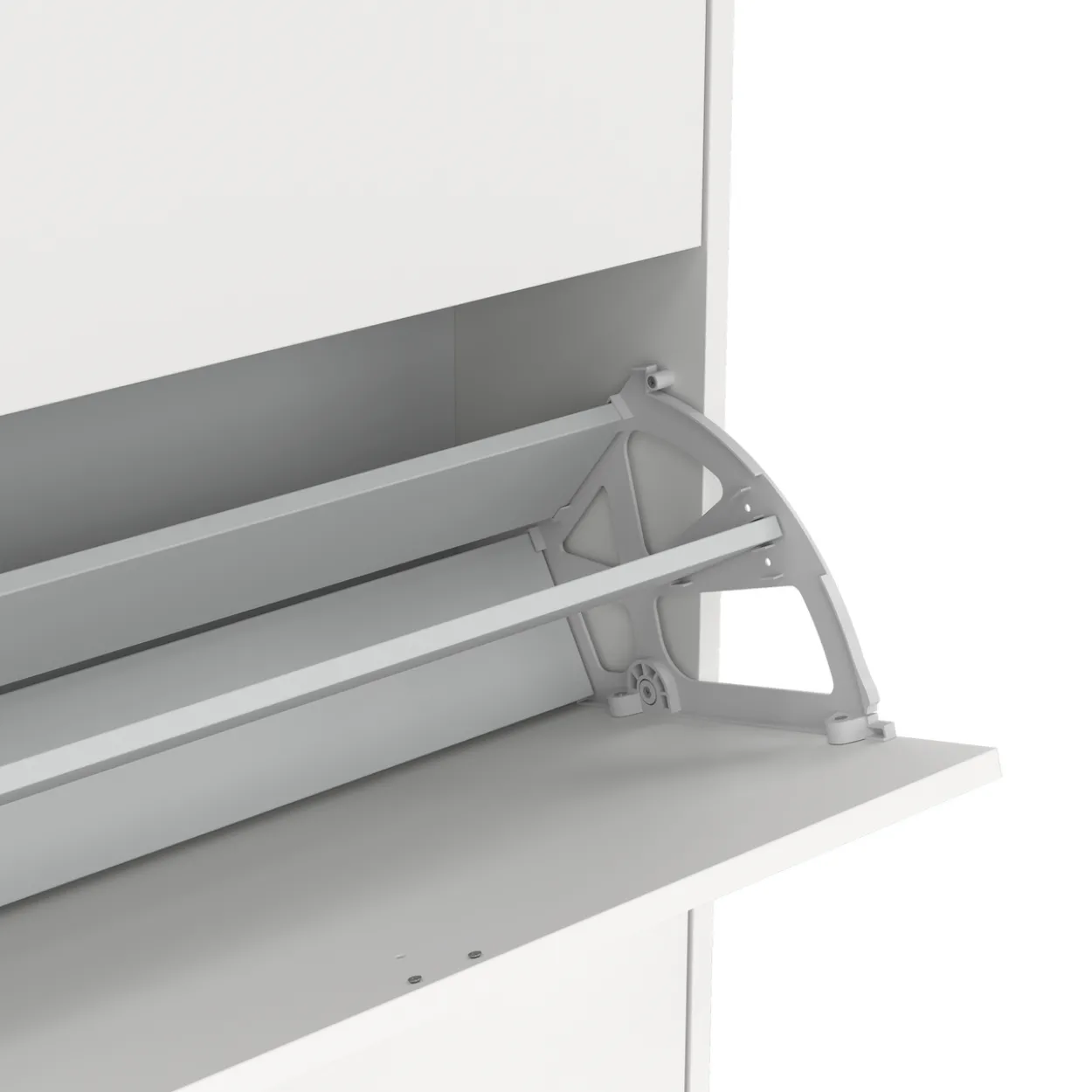 Lind fiora skoskap hvit 3 dører 70x24x124