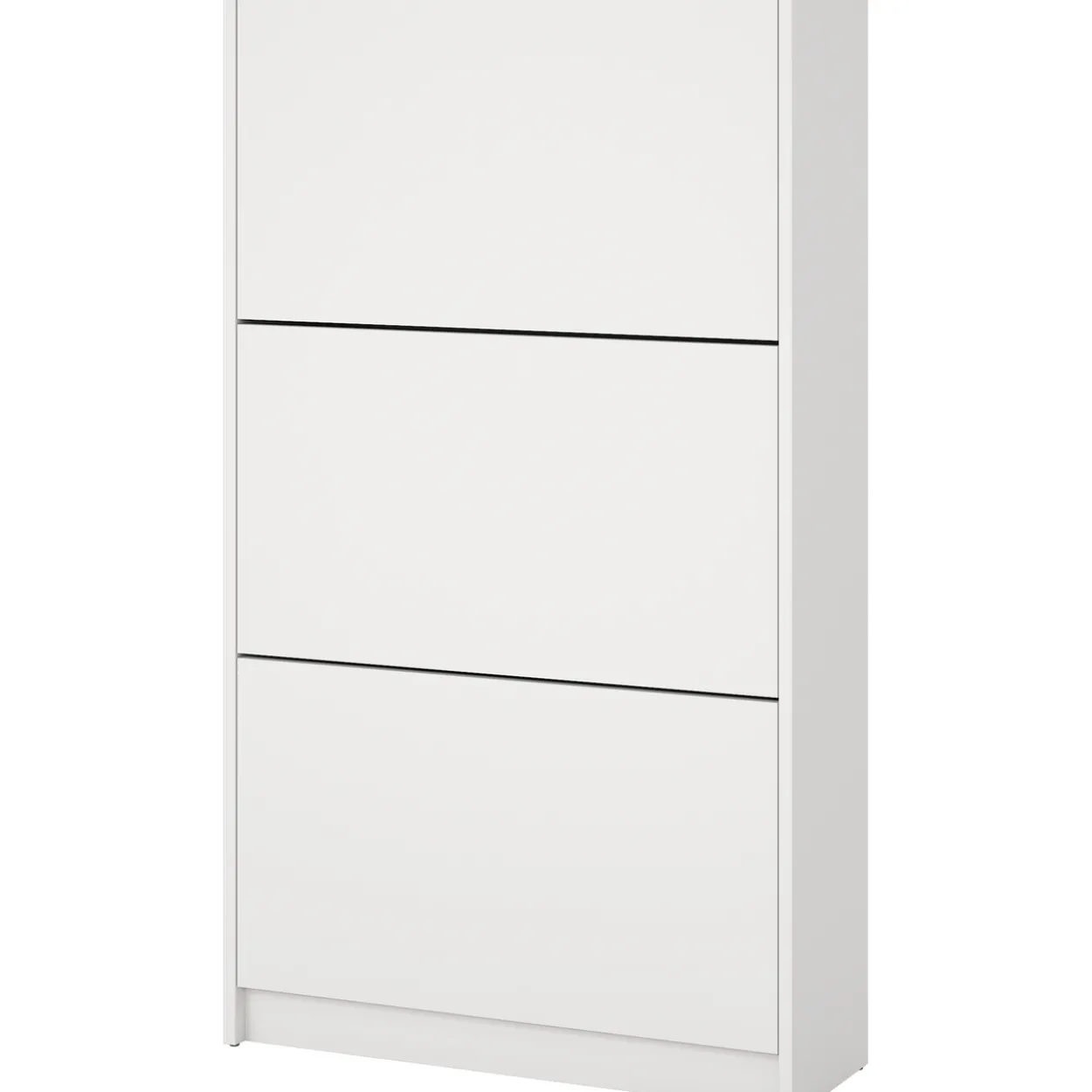 Lind fiora skoskap hvit 3 dører 70x24x124