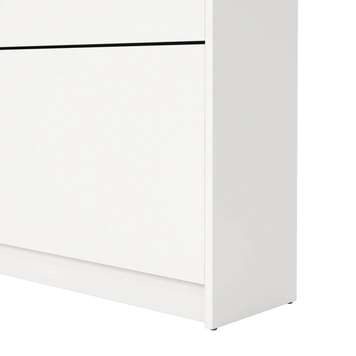Lind fiora skoskap hvit 3 dører 70x24x124