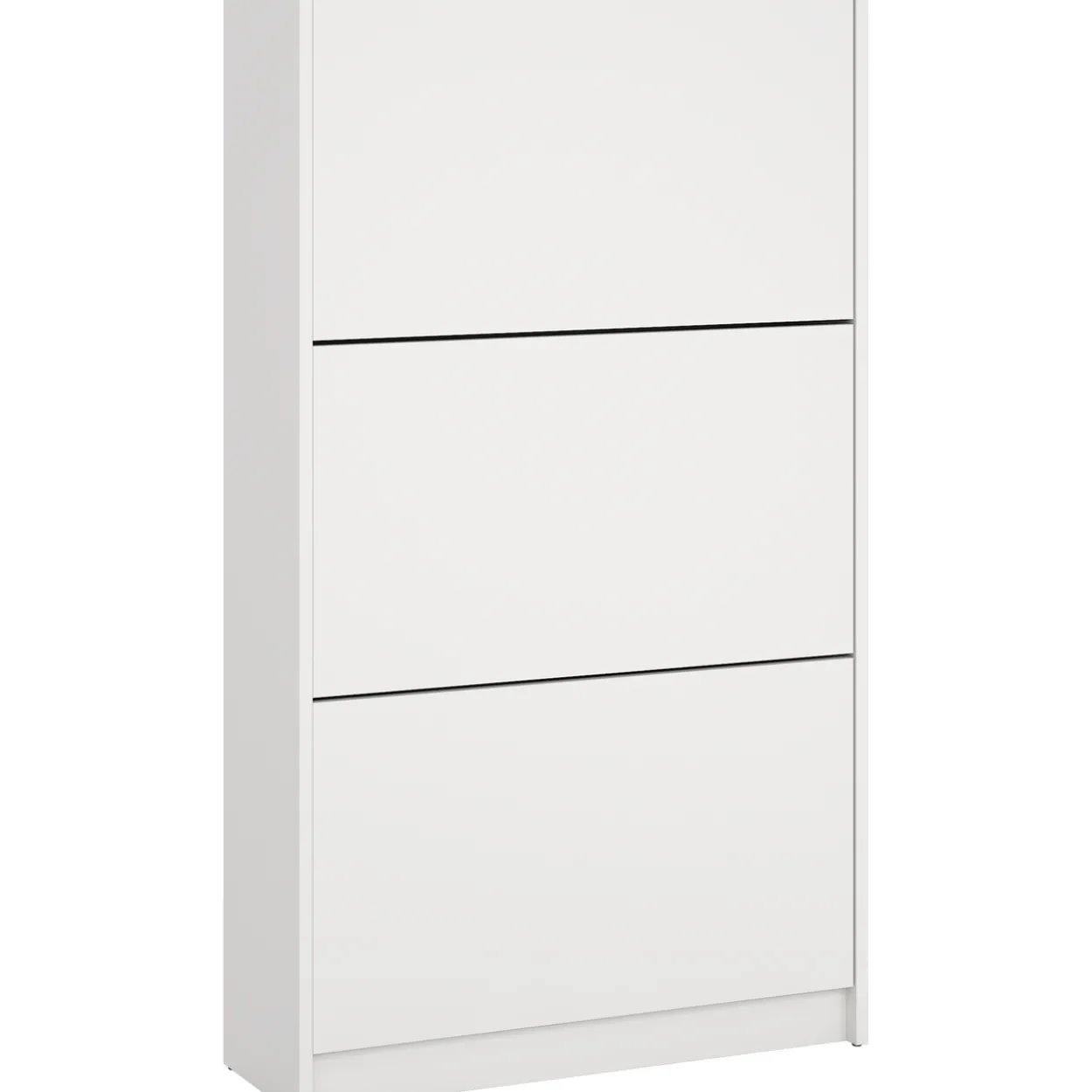 Lind fiora skoskap hvit 3 dører 70x24x124