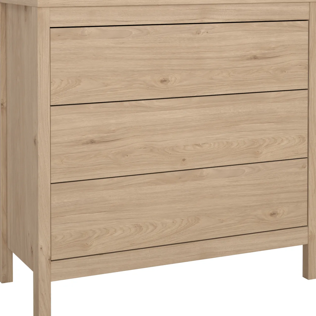 Lind leona kommode eik 3 skuffer 80x38x82
