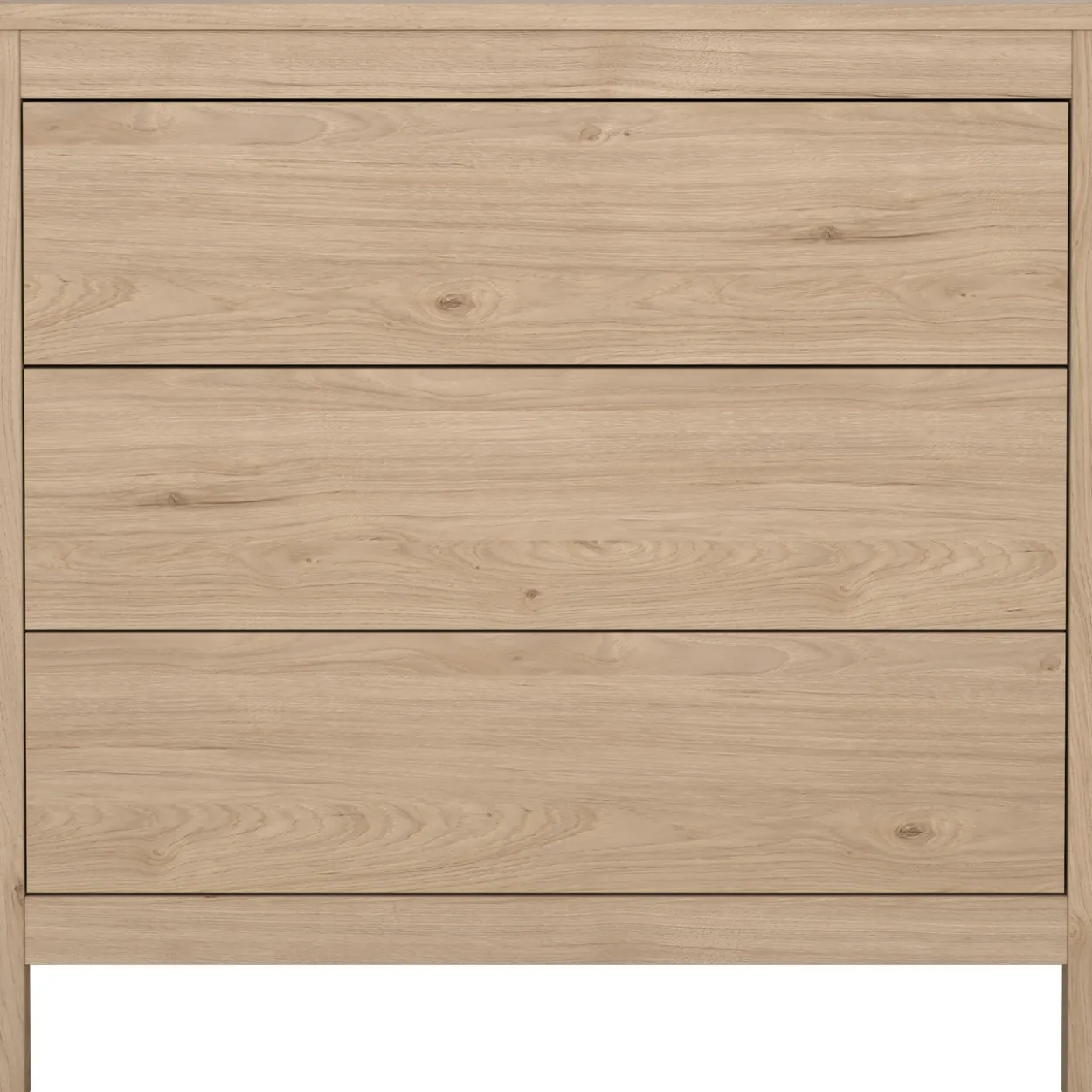 Lind leona kommode eik 3 skuffer 80x38x82
