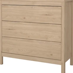 Lind leona kommode eik 3 skuffer 80x38x82