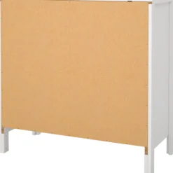 Lind leona kommode hvit 3 skuffer 80x38x82