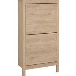 Lind leona skoskap eik 2 dører 54x25x103
