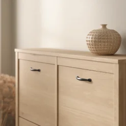 Lind leona skoskap eik 4 dører 103x25x103