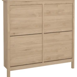 Lind leona skoskap eik 4 dører 103x25x103