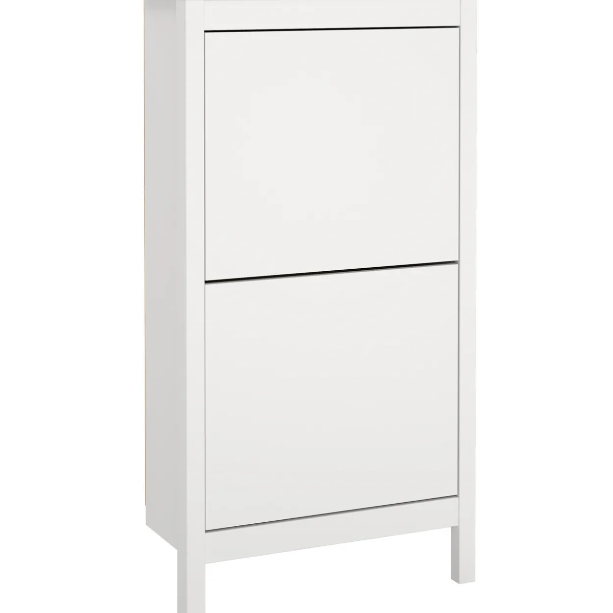 Lind leona skoskap hvit 2 dører 54x25x103