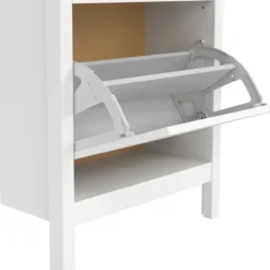Lind leona skoskap hvit 2 dører 54x25x103