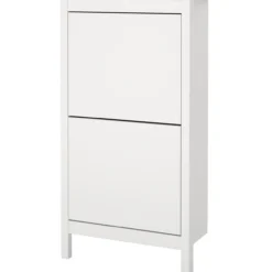 Lind leona skoskap hvit 2 dører 54x25x103