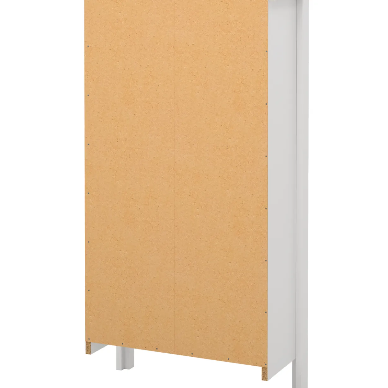 Lind leona skoskap hvit 2 dører 54x25x103
