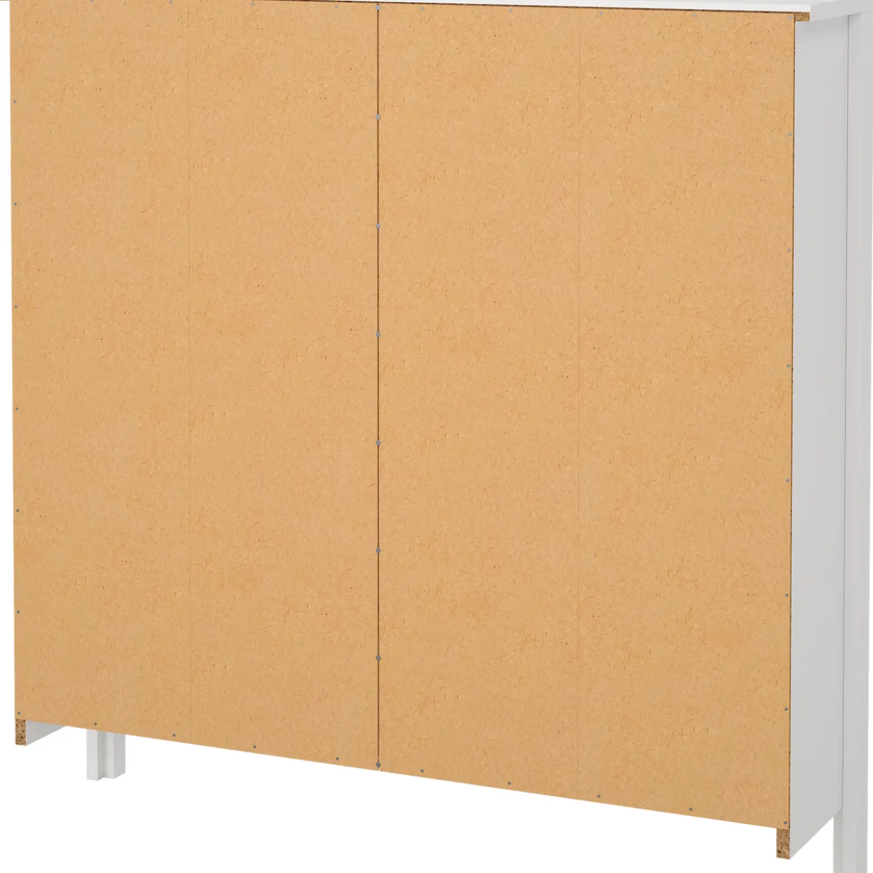 Lind leona skoskap hvit 4 dører 103x25x103
