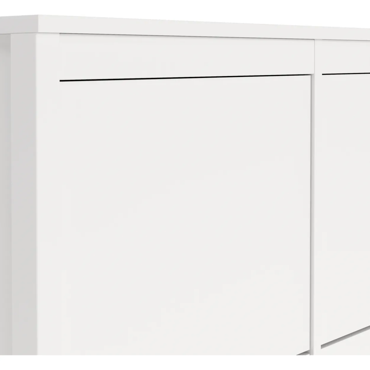 Lind leona skoskap hvit 4 dører 103x25x103