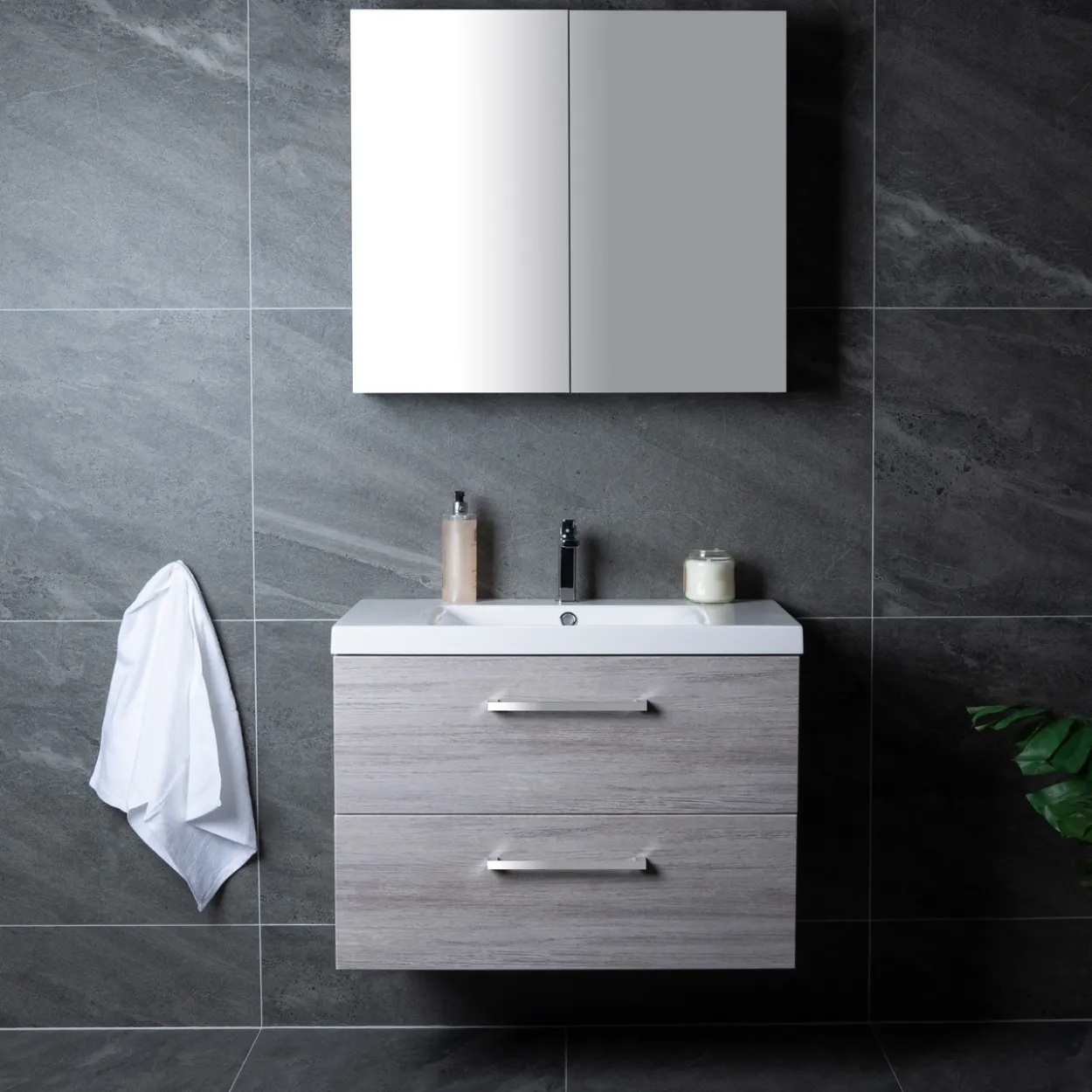 Lind luxury 60 grå servantskap