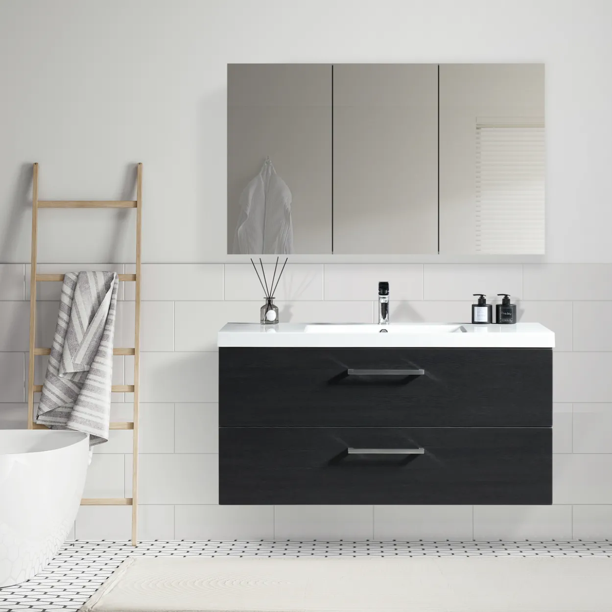 Lind luxury 120 sort enkel servantskap