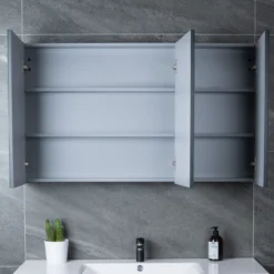 Lind luxury 100 sort speilskap