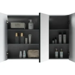 Lind luxury 100 sort speilskap