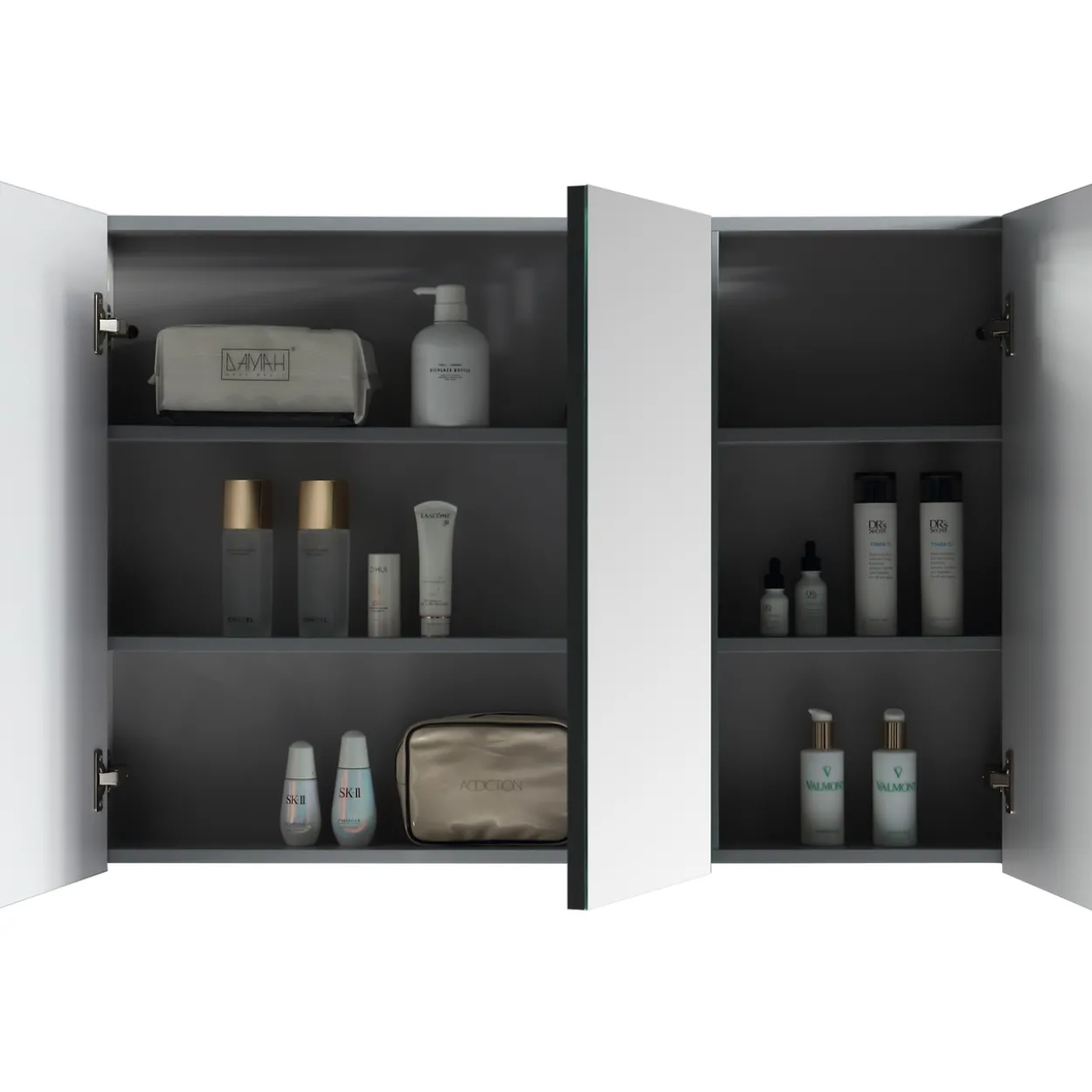 Lind luxury 100 sort speilskap
