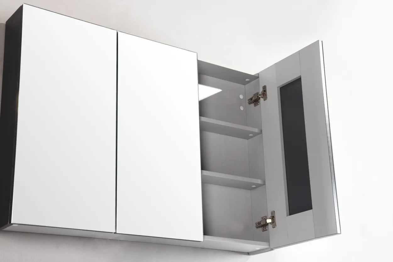 Lind luxury 100 sort speilskap