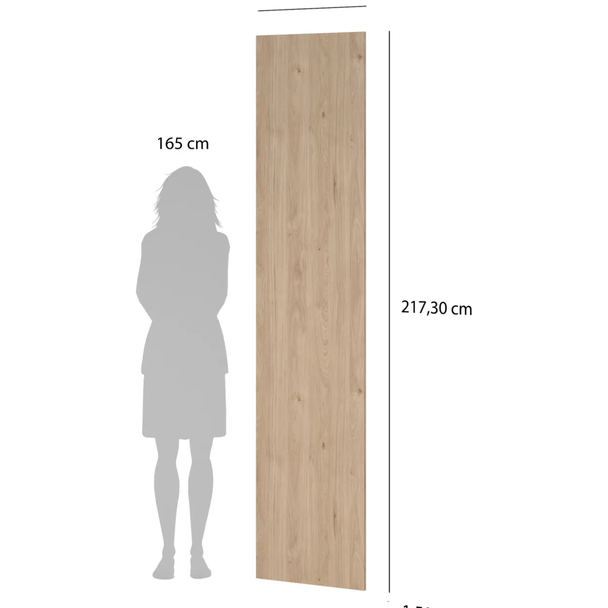 Lind nest dør eik 50x220