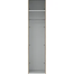 Lind nest garderobeskap 50x220x60cm eik uten dør