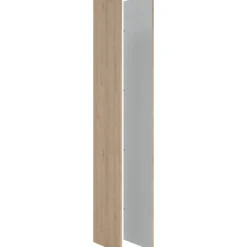Lind nest garderobeskap 100x220x60cm eik med speil