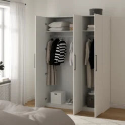 Lind nest garderobeskap 150x220x60cm hvit
