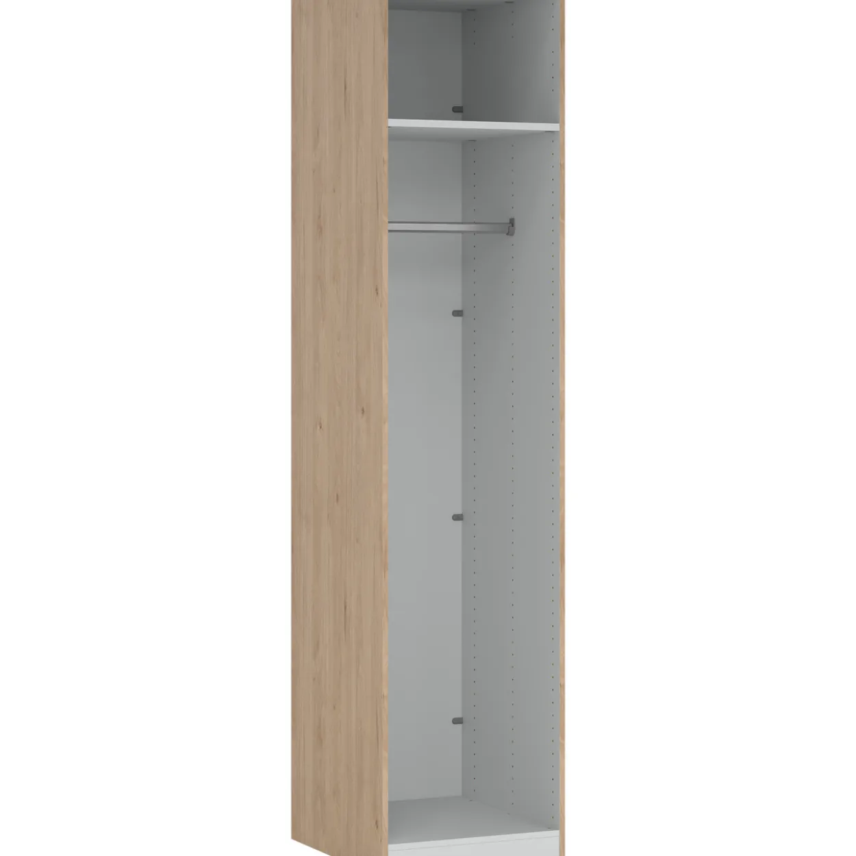 Lind nest garderobeskap 50x220x60cm eik