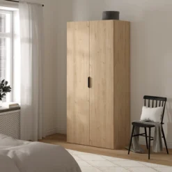Lind nest garderobeskap 100x220x60cm eik