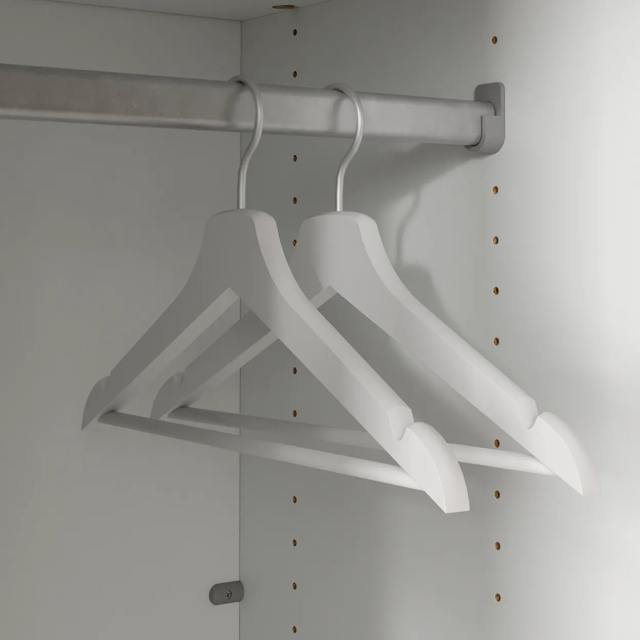 Lind nest garderobestang metall 75
