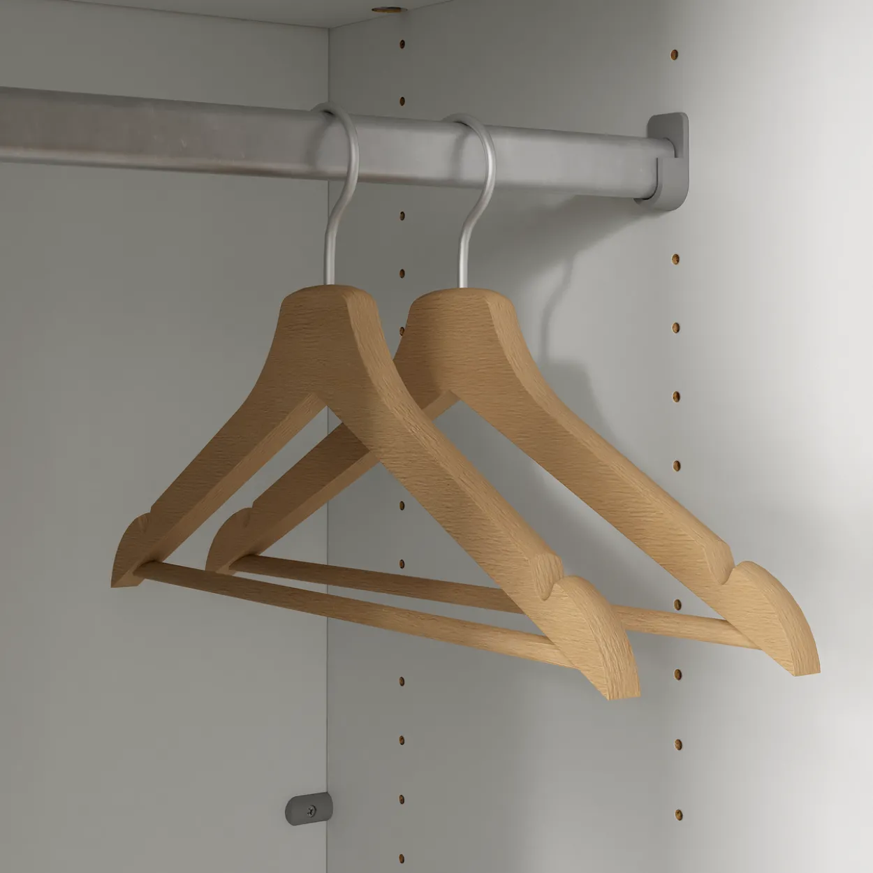 Lind nest garderobestang metall 75