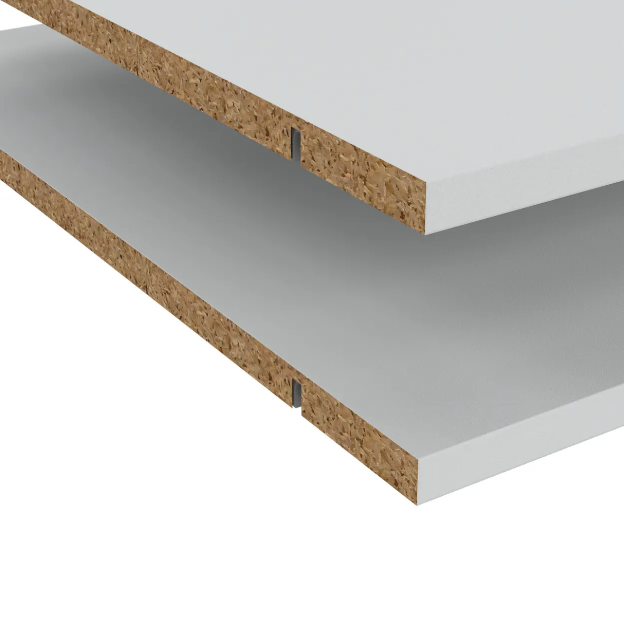 Lind nest hylle lys grå 2x50