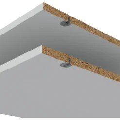 Lind nest hylle lys grå 2x50