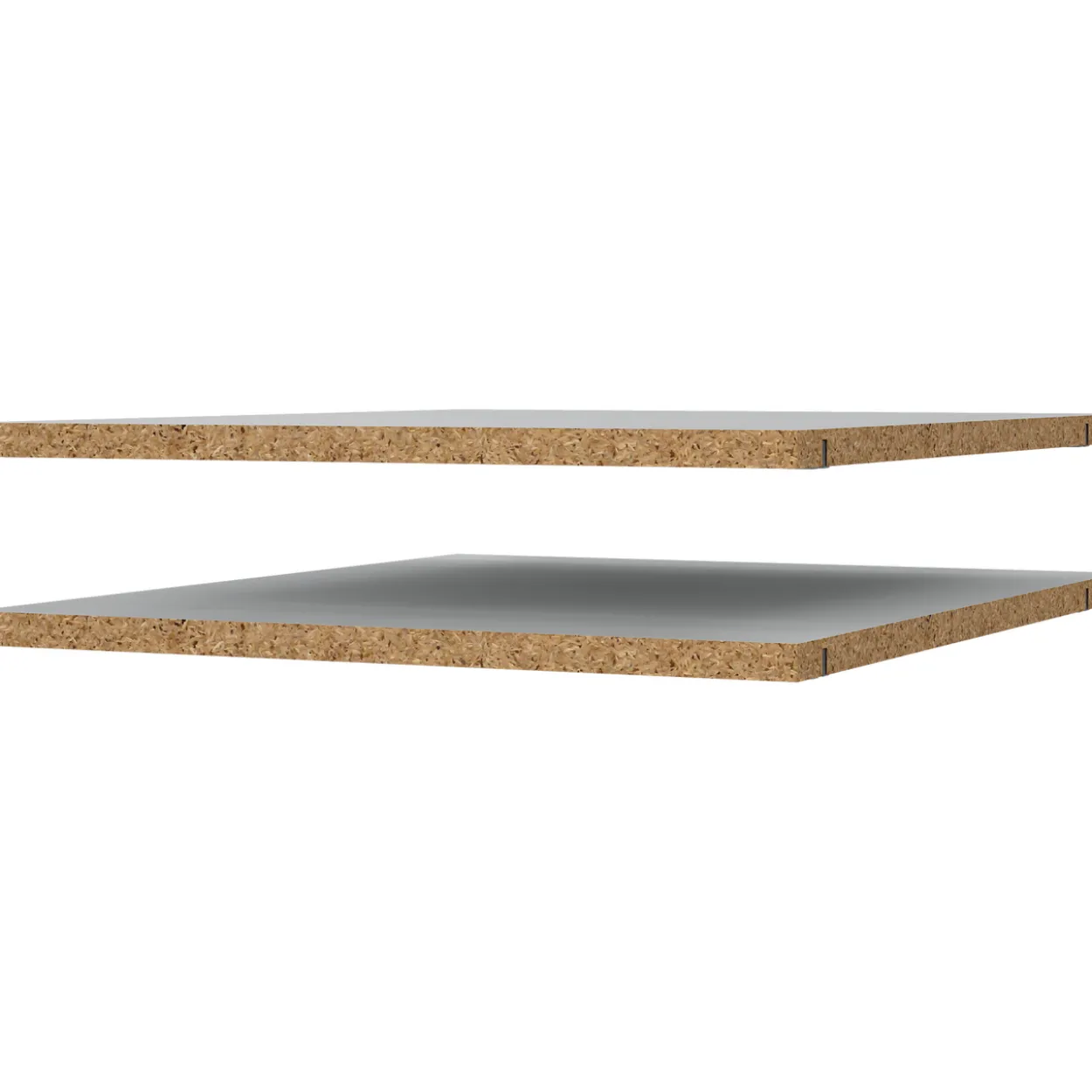 Lind nest hylle lys grå 2x50