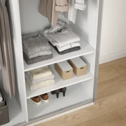 Lind nest hylle lys grå 2x75