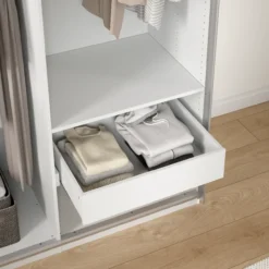 Lind nest skuff m/softclose lys grå 75