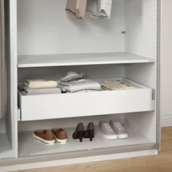 Lind nest skuff m/softclose lys grå 100