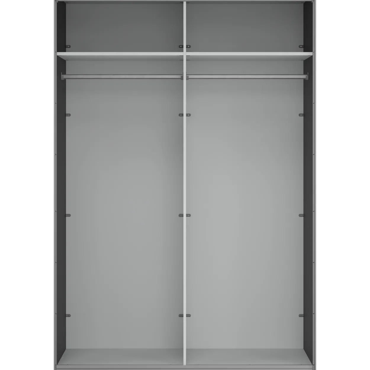 Lind nest skyvedørsgarderobe 150x220x67cm sort