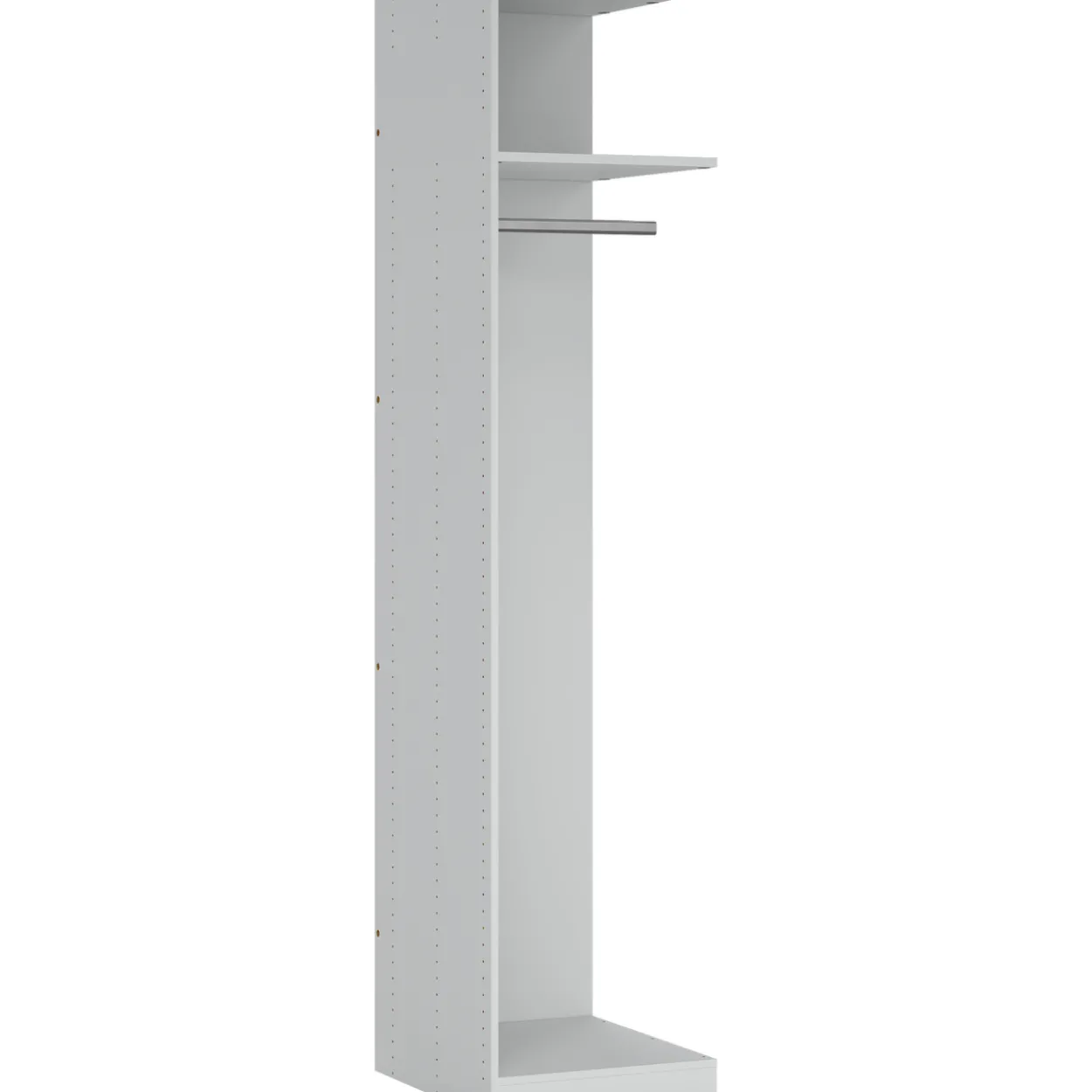 Lind nest skyvedørsgarderobe 250x220x67cm hvit med speil