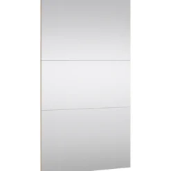 Lind nest skyvedørsgarderobe 250x220x67cm hvit med speil