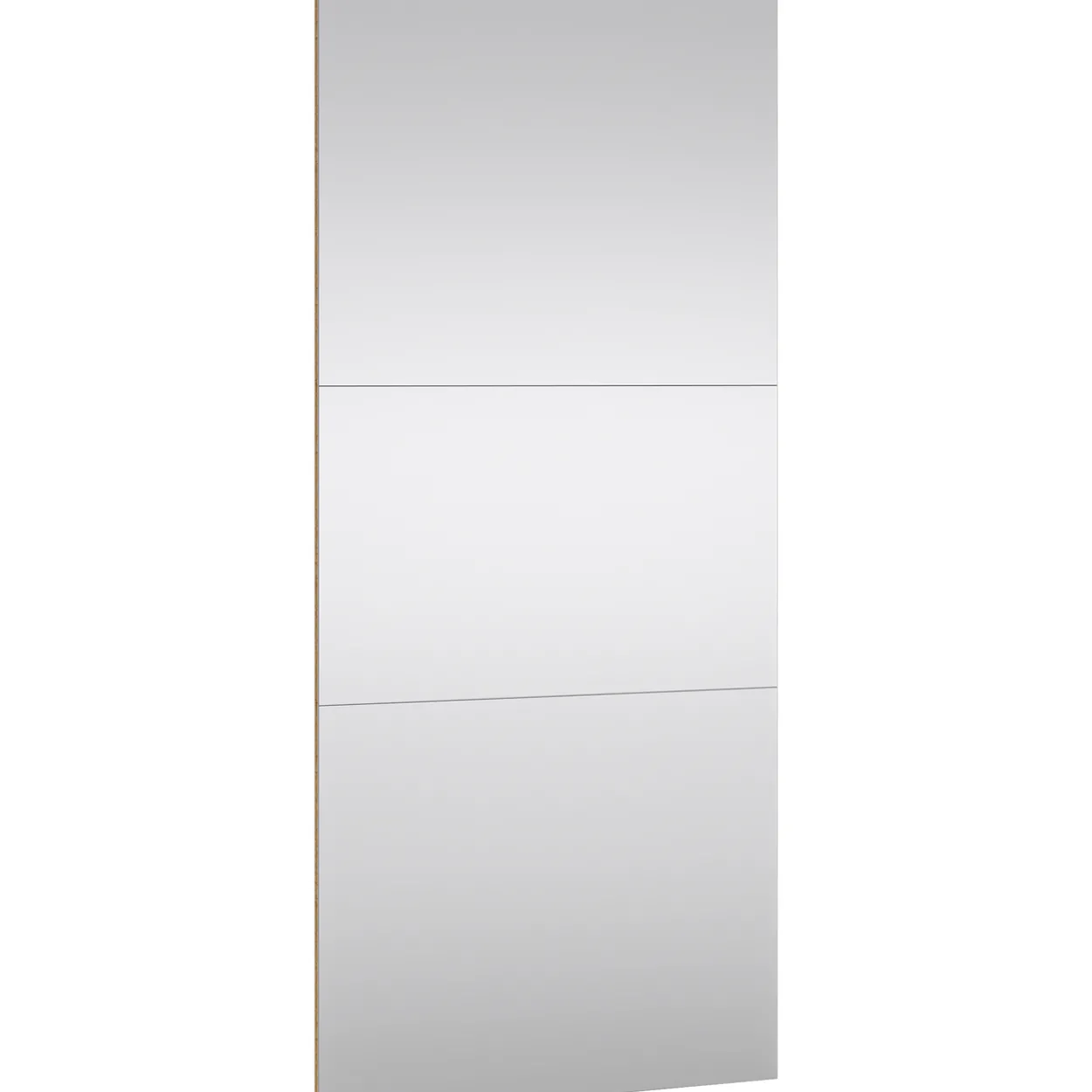 Lind nest skyvedørsgarderobe 200x220x67cm eik med speil