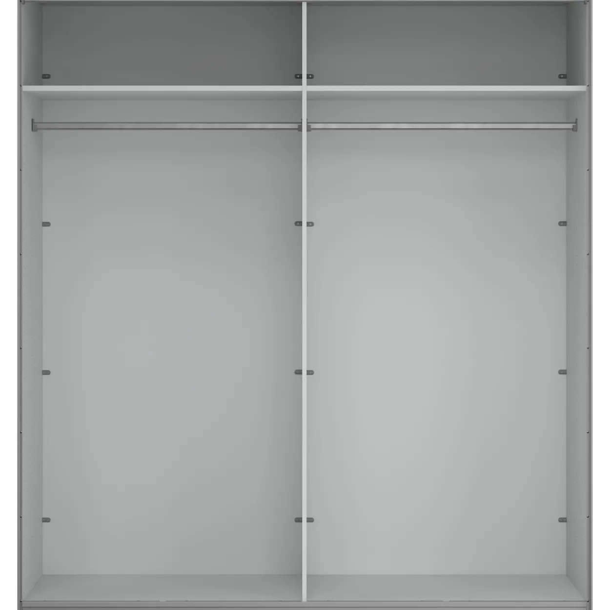 Lind nest skyvedørsgarderobe 200x220x67cm eik med speil